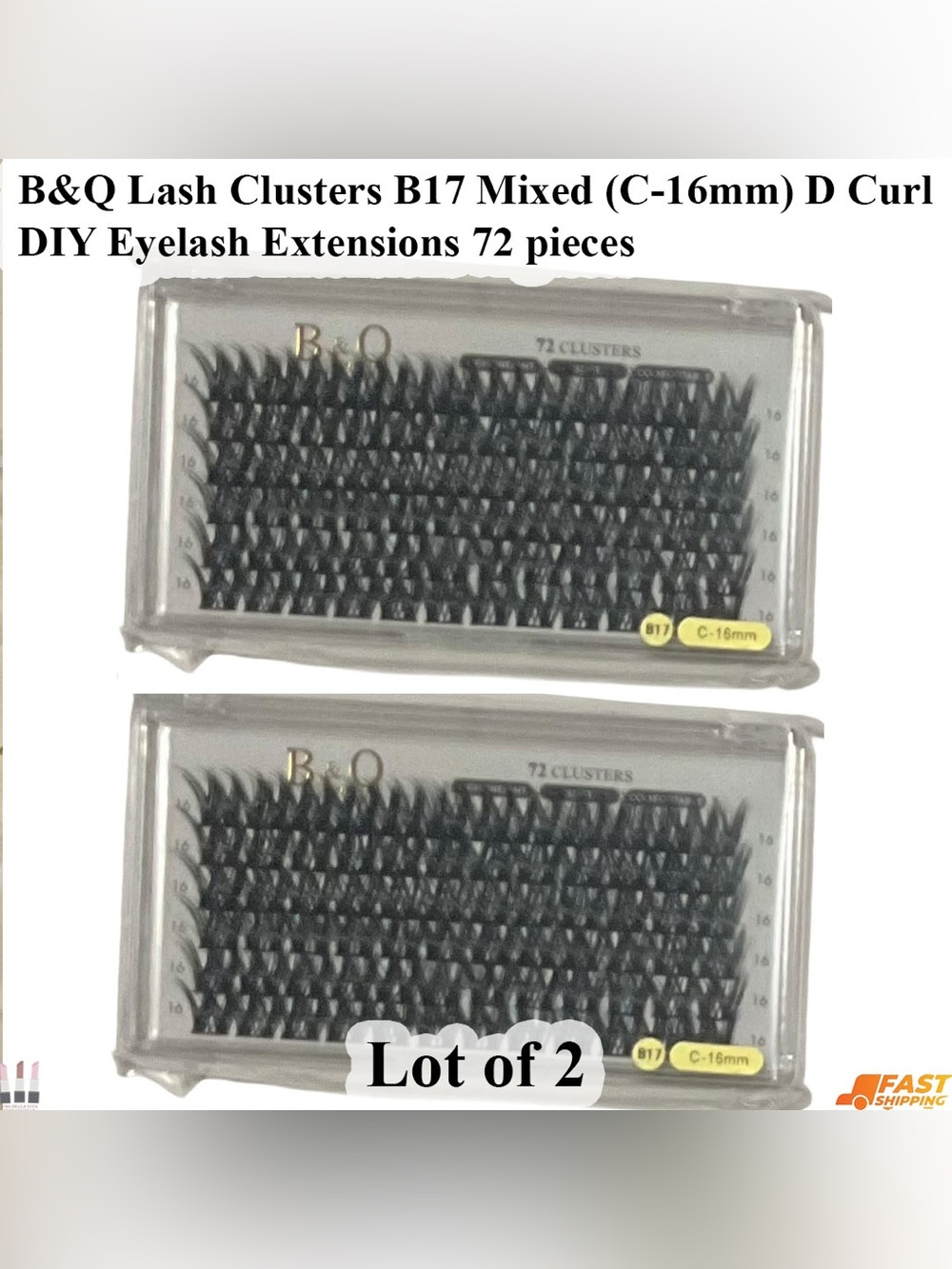 B&Q Black Lash Clusters Lot of 2